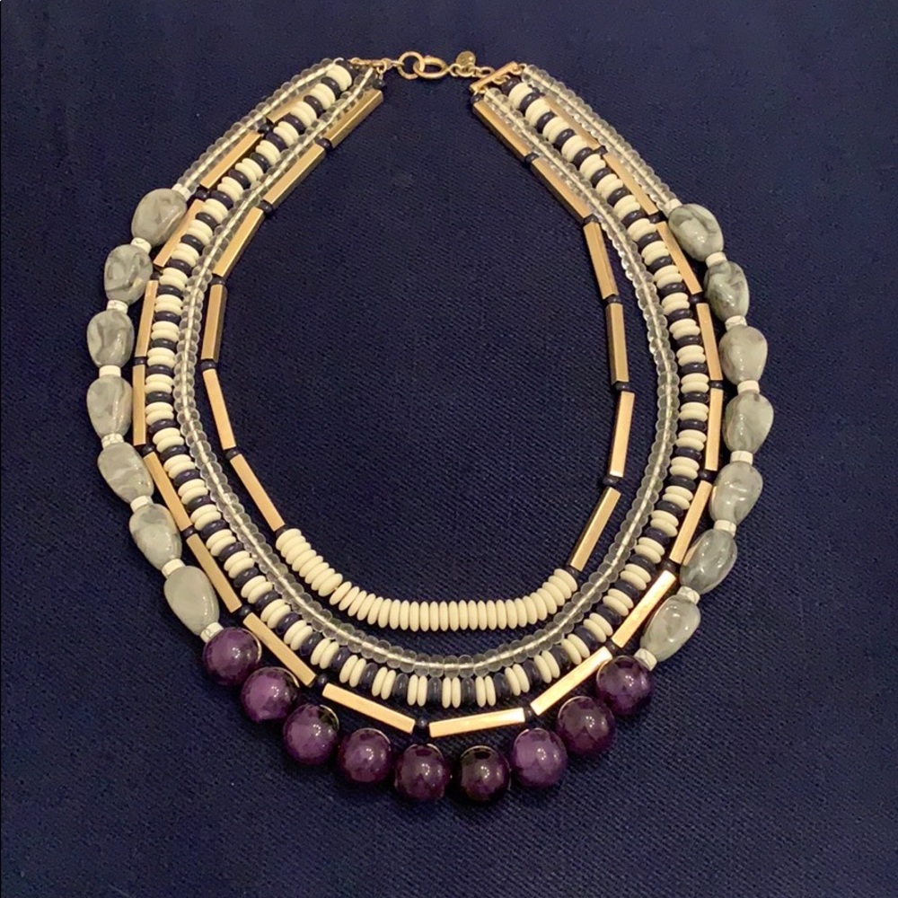 LOFT | Multi-Strand Mixed Media Necklace